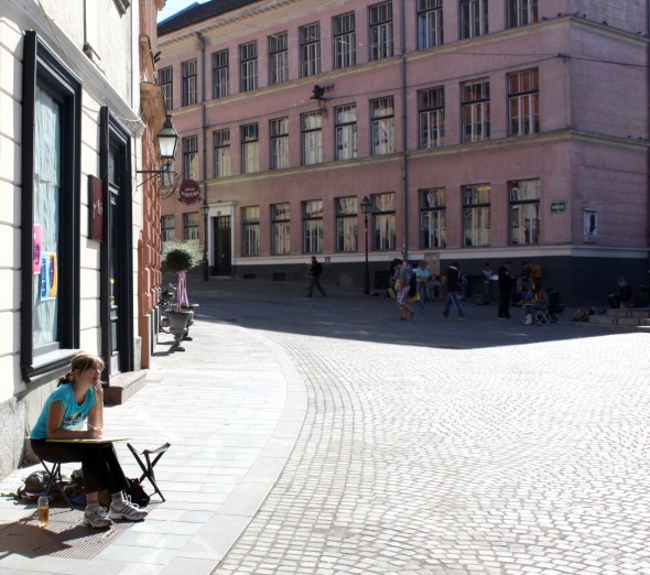 Art class on the square